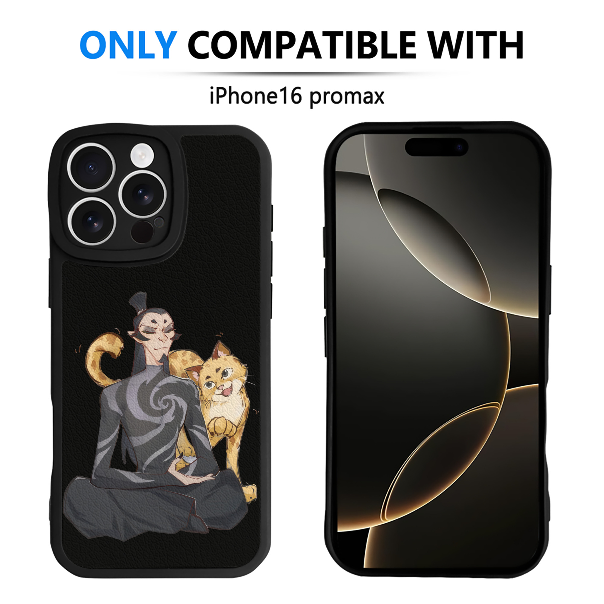 （画像用） Ne Zha 2 ナタ 魔童の大暴れ 【iPhone 16シリーズ対応】シリコンスマホケース（レザー調） 材質：シリコン